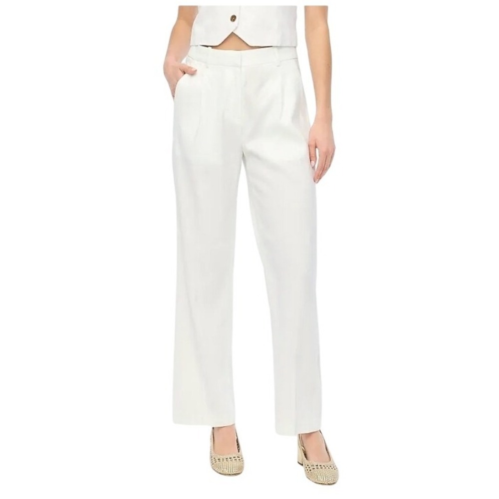 J. Crew Women's White Trousers